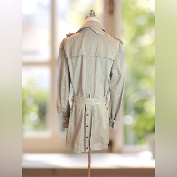 🔥🔥 AllSaints Spitalfields Co. LTD Double Breasted Trench Coat Size M US 38 EU - Picture 5 of 16